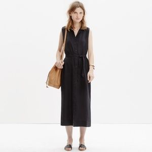 NWOT Madewell Linen Maxi Shirtdress